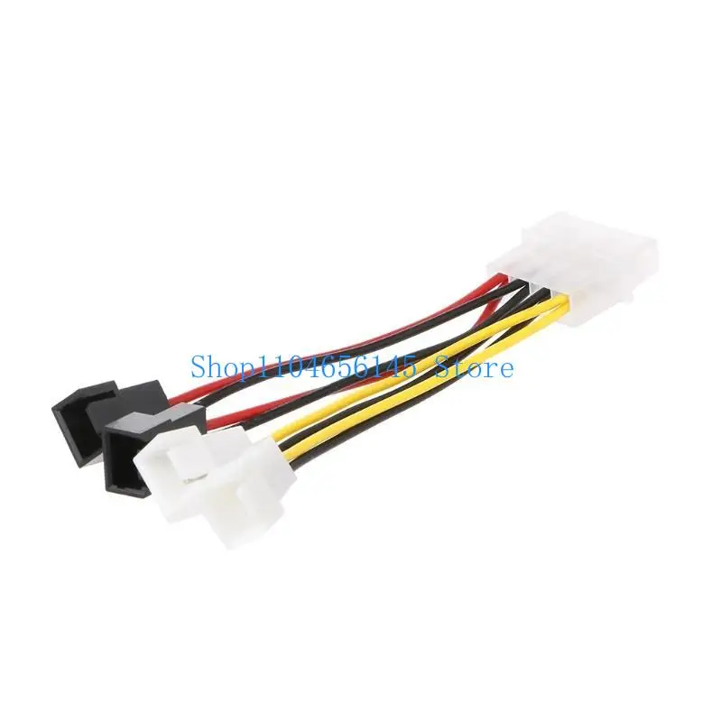 

5 Asd 4 -контактный мужской ide molex до 3 -контактного сплиттера Адаптер Адаптер Кабель охлаждающий вентилятор кабель