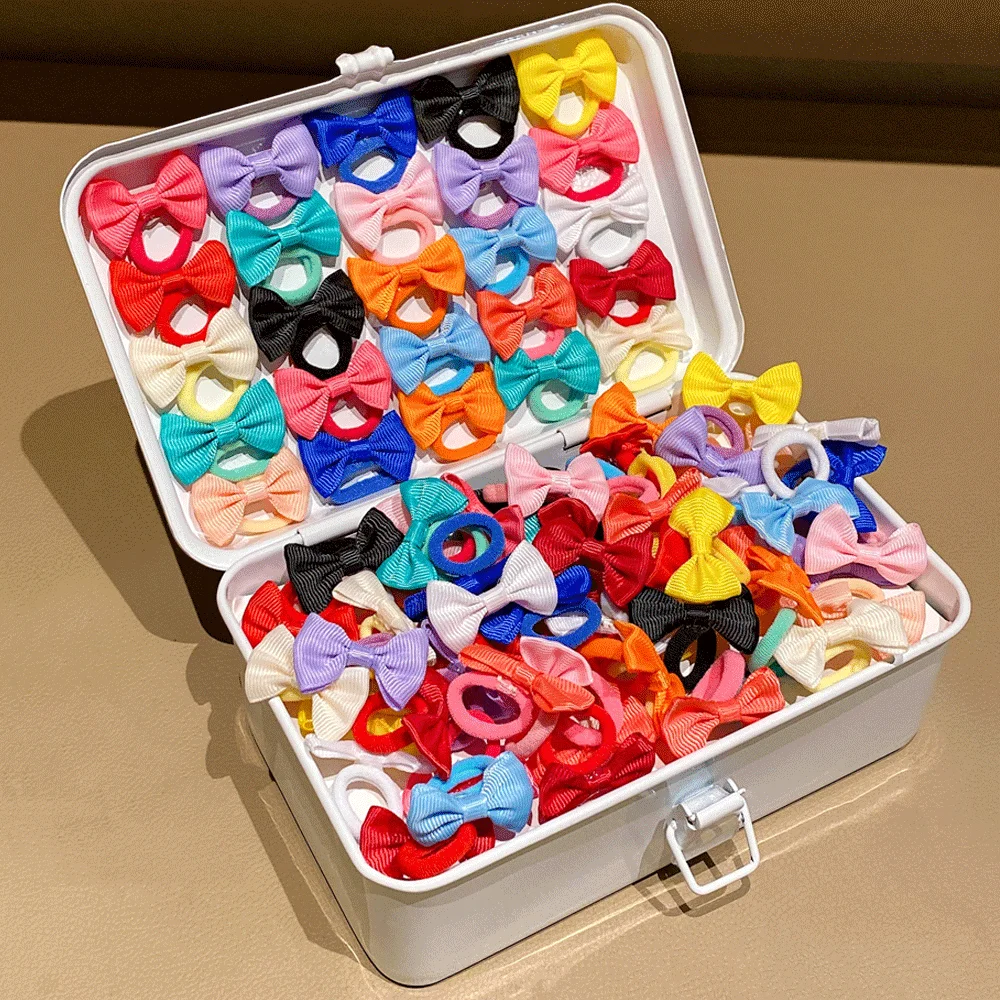 

30-piece Colorful Bow & Flower Hair Set – fits daily outings, gifting; stylish, multi-color, matches scenarios.