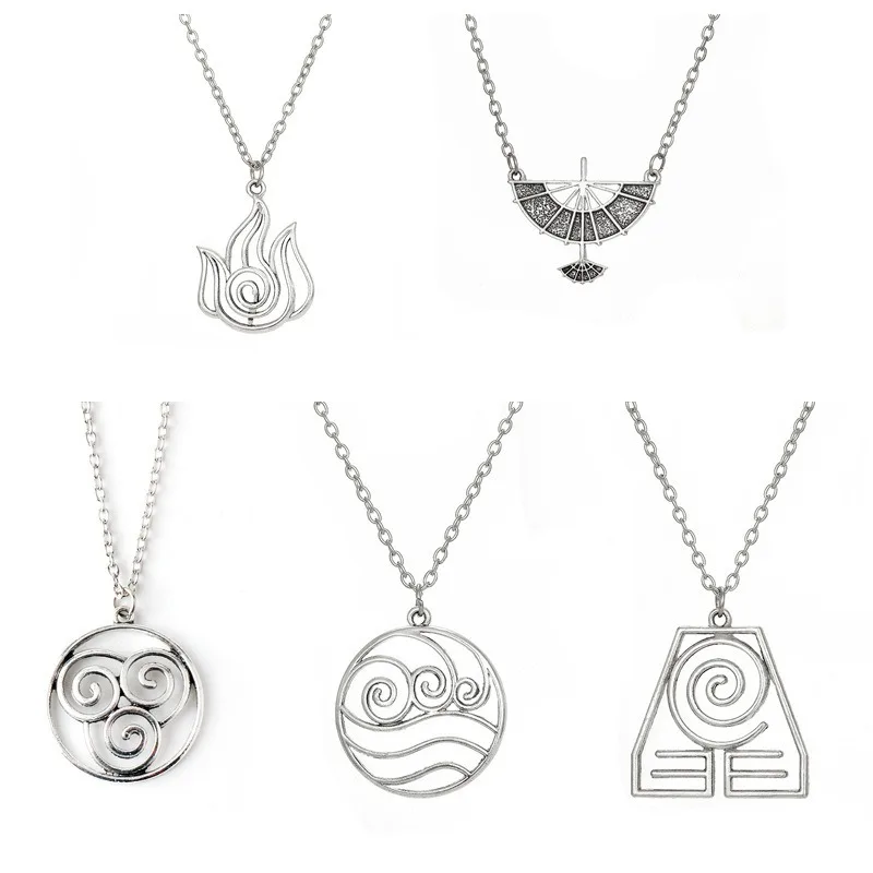 Heißer Film Avatar: The Last Airbender Zubehör Natur-Abzeichen Symbol Anhänger Legierung Cosplay Requisiten Geschenke Party-Accessoires