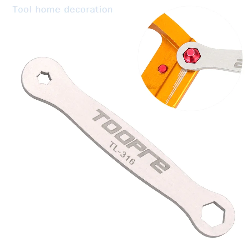 2-in-1 CNC Machining Pedal Bolt Removal Installation Tool 3.2/3.4mm Torx Head Screw Wrench 6mm Hex Wrench Bicycle Mounting Tool