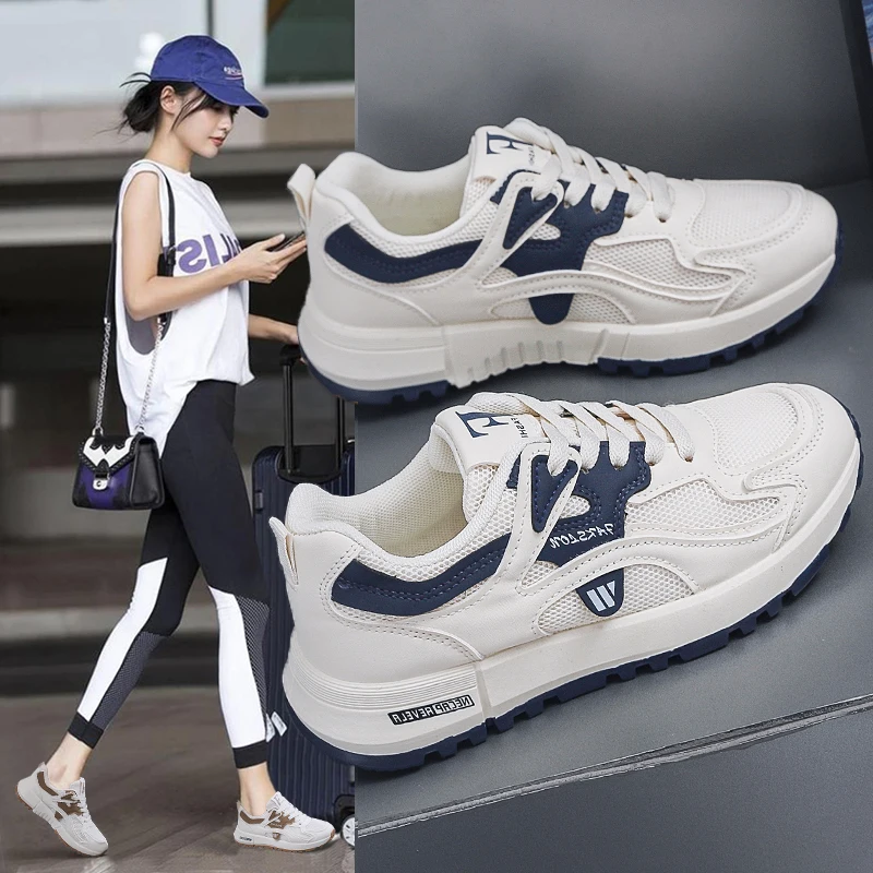 

Women Shoes Breathable All-match Mesh Shoes Casual Sports Trendy Shoes Female Wear-resistant Running Shoes for Women