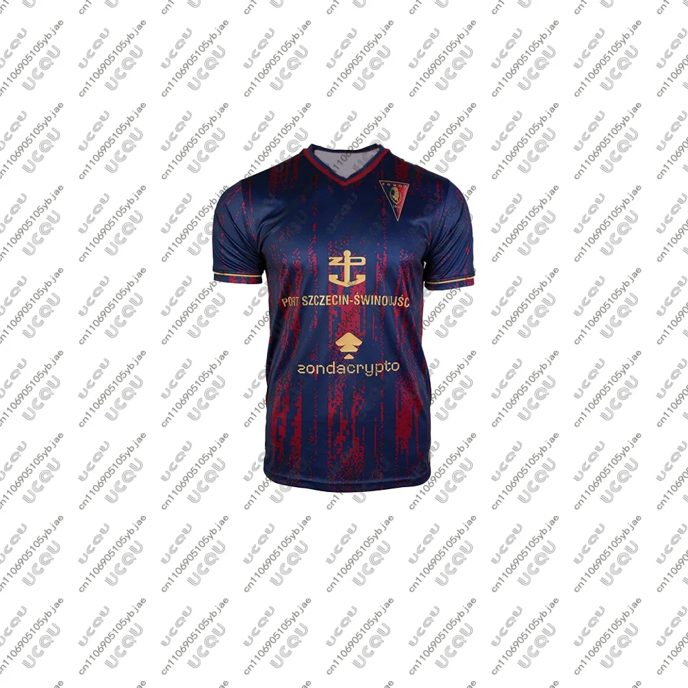 

2025-26 Mens Girls Kids Boys Breathable Football Jersey Top Home Jersey Soccer Sports Away Third P-Pogoń Szczecin Autumn Poland