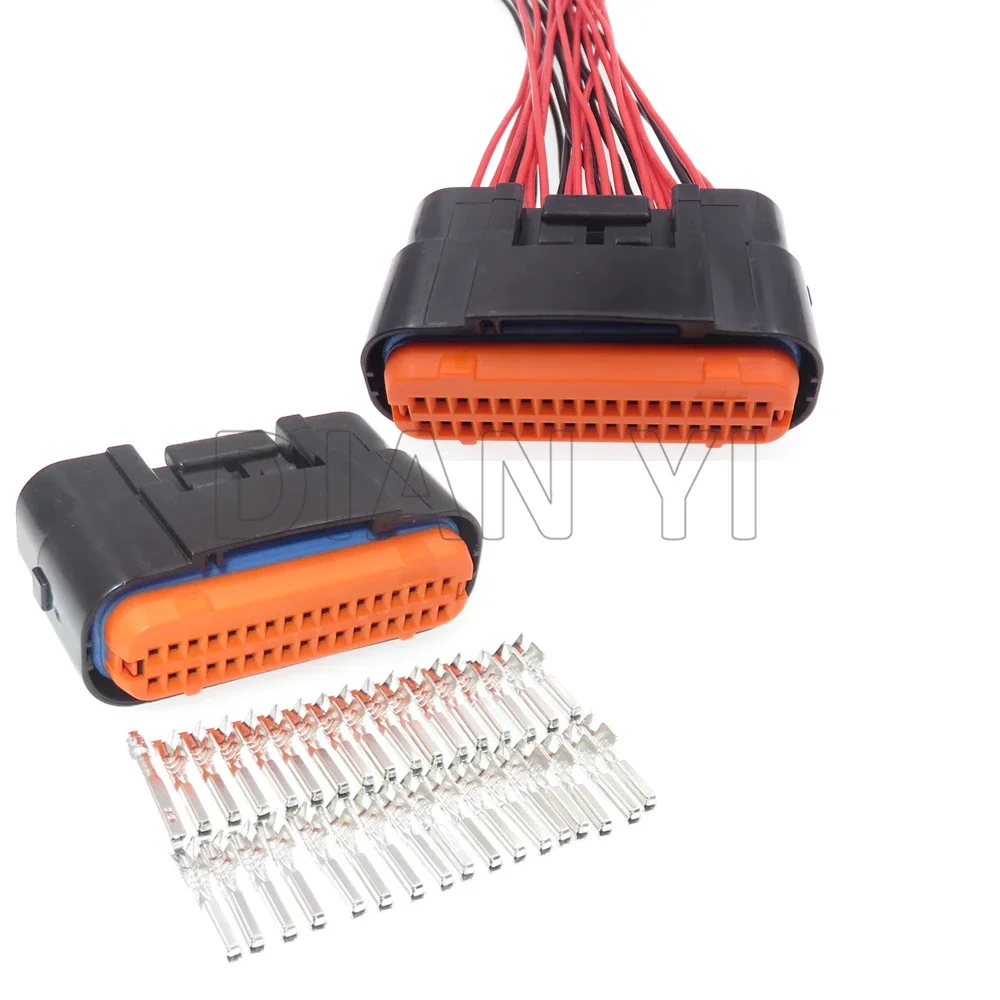 1 Set 34 Way AC Assembly MX23A34SF1 Auto Computer Control System Plug MX23A34NF1 Electric Wire Waterproof ECU Socket MX23A34XF1