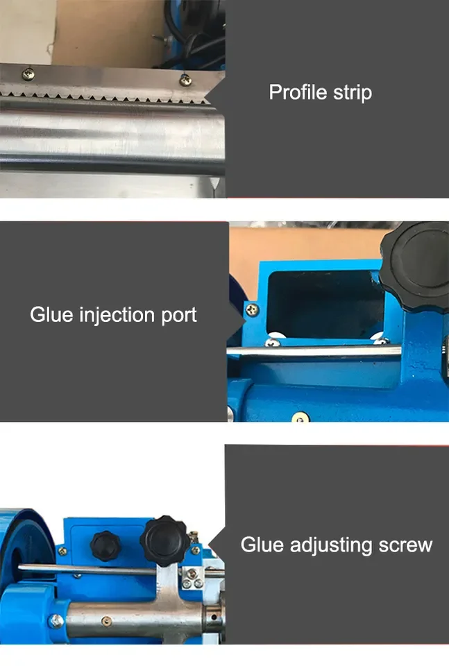 Fácil de operar, 12 cm, controle de velocidade pequeno, máquina de revestimento de cola forte, saco de papel de couro, alça, máquina de revestimento de cola