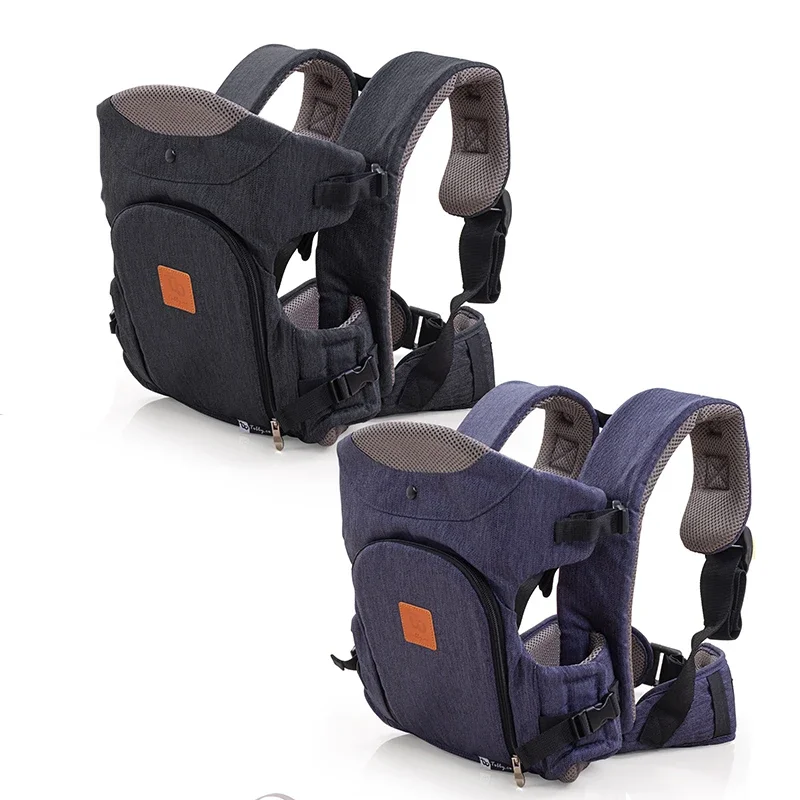 Soft package sling design, baby strap cotton frame, front with window mesh, suitable for daily walking and ventilation of