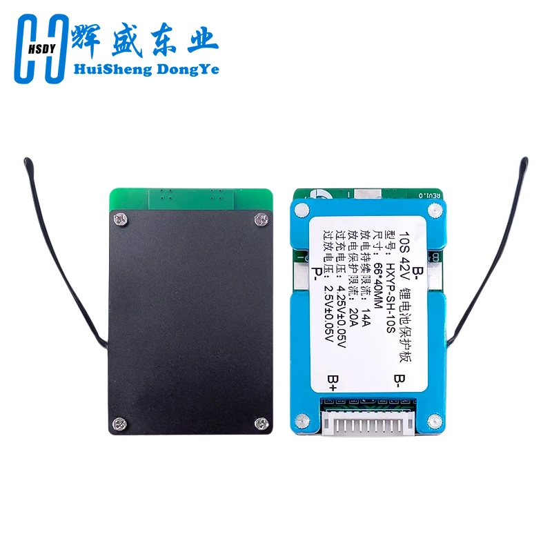 10S 42V 15A BMS Polymer Cell 18650 Lithium Battery Protection Board With Balance Built-in Temperature Control