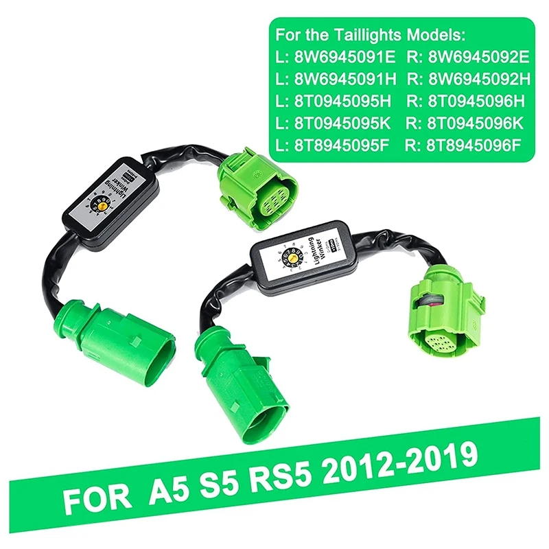 Módulo adicional dinâmico do carro cabo chicote de fios luz traseira indicador de sinal de volta led lanterna traseira para-audi a5 s5 rs5 2012-2019