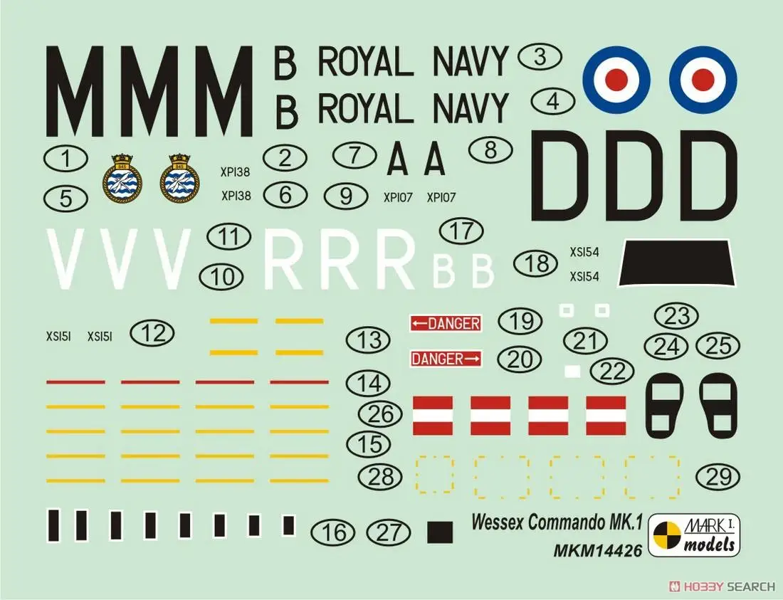 Mark.I Models MKM14426 1/144 Westland Wessex Command Mk.1 Model Kit