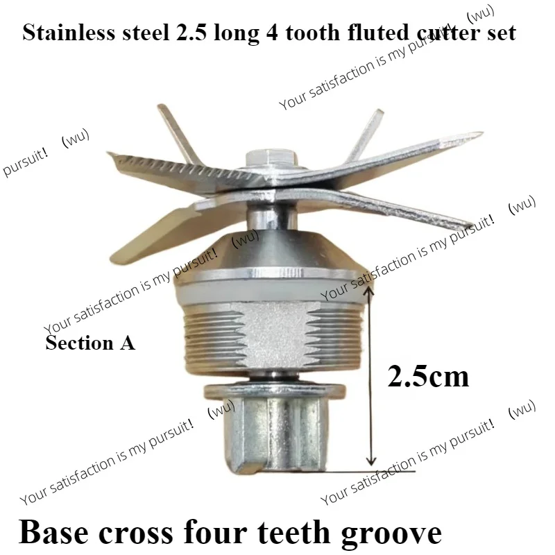 Suitable for High Horsepower, Soymilk Machine, Wall Breaker, Cooking Machine, Juice Extractor Accessories, Quad Slot Knife Set