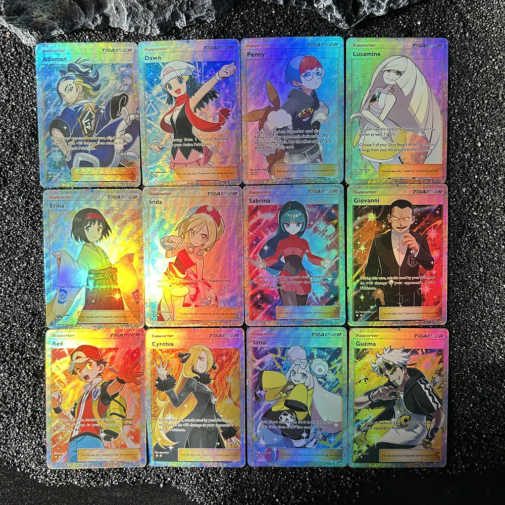 1 قطعة/12 قطعة لتقوم بها بنفسك PTCG جيب جمع بطاقات سابرينا أيونو lrida Acerola بطاقة واحدة ذاتية الصنع لعبة كلاسيكية أنيمي بطاقة الهدايا #2