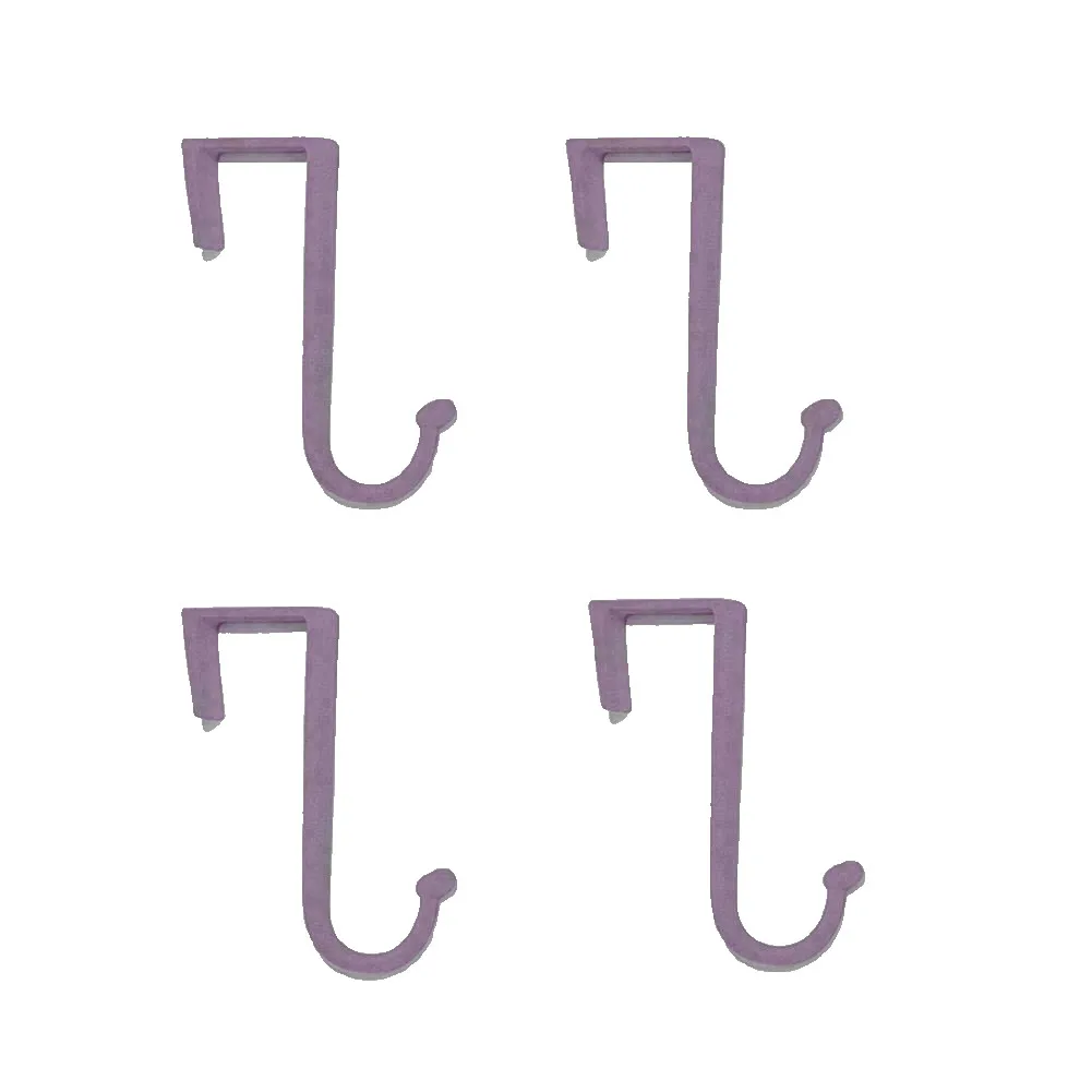 

Hook behind the door4 Pack Door Hooks Huggable Adhesive Hooks for Bathroom Kitchen Bedroom No Damage Self Adhesive Hanging