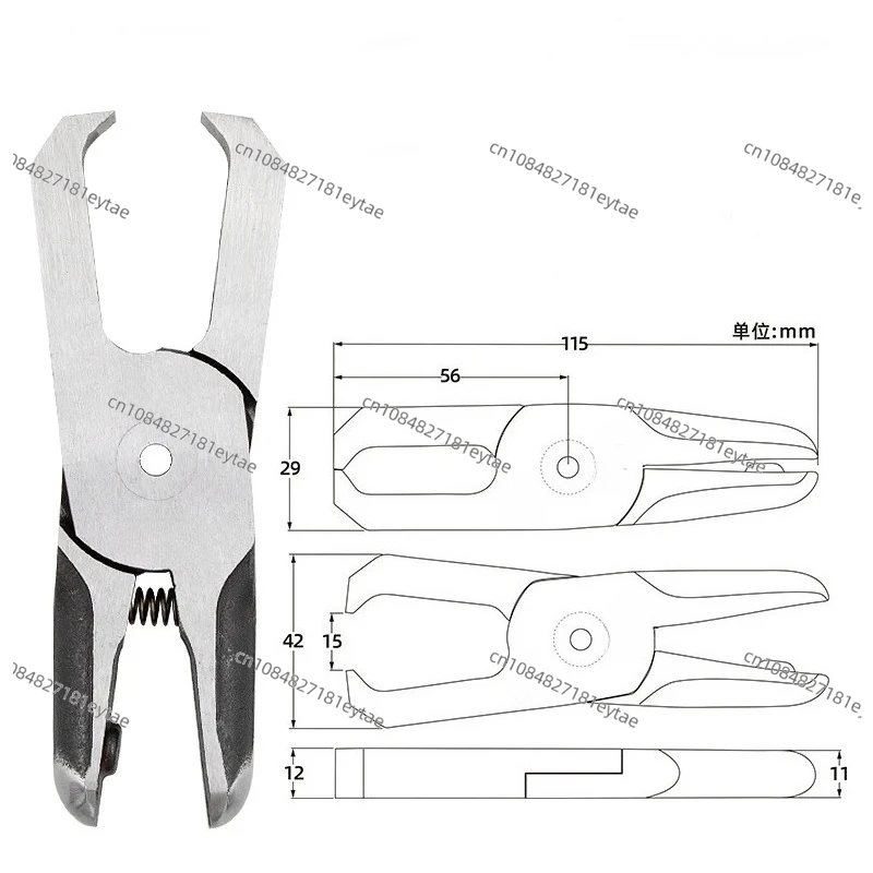 Pneumatic Air Scissors Cutter Head for Plastic, Replacement Blade for F5 F5S FD5 F5CT F5CTL F5LS F2504 Air Shears