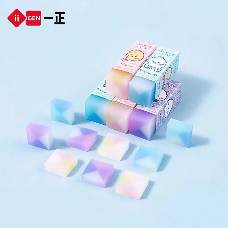 Anime Cartoon Student Eraser Chiikawa Cartoon Eraser Student Rainbow Colors Collect Chips Into Strips Good Looks Hachiware Usag
