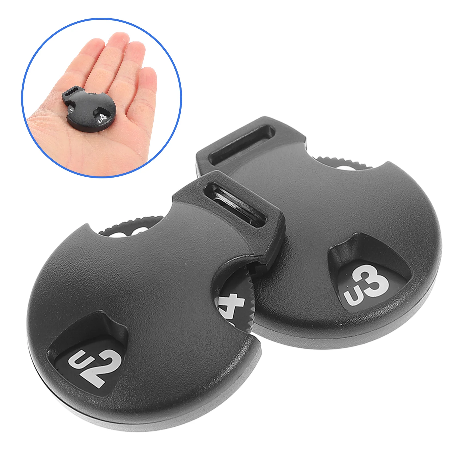 6 Pcs Number Plate Covers Big Numbers Plastic Rotating Tags for Clubs Golf Labels Driver Fairway ID Golf