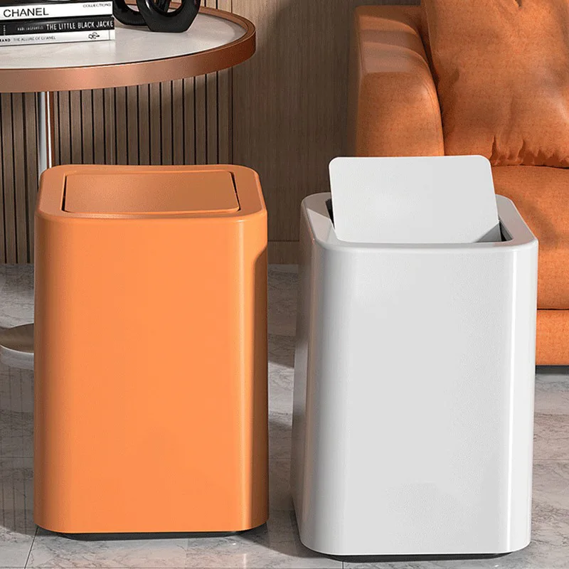 Light luxury pedal trash can with lid, large capacity, suitable for kitchen, living room, bathroom, and toilet