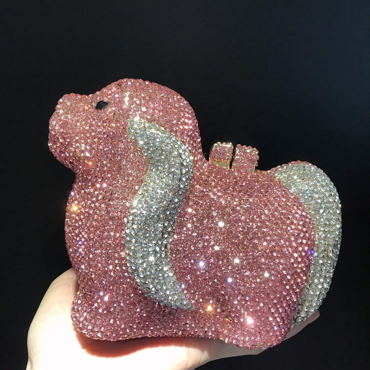 Mini Dog Studded With Rhinestones Dinner Bag Diamond Clutch Banquet Dress Clutch Purse Designer Luxury Bag Bolso De Fiesta Mujer