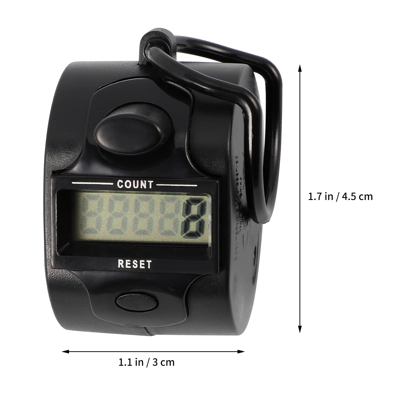 Practical Electronic Tally Counters Manual Digital Counter with Finger Ring for Efficient Counting and Easy Operation