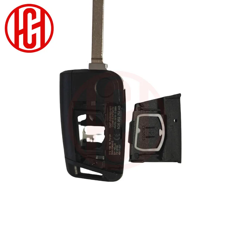 Obudowa kluczyka samochodowego z 3 przyciskami do Volkswagen Tiguan VW Golf MK7, Skoda Octavia A7, Seat Leon Ibiza Altea, ostrze HU66/HU162T