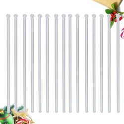 200PCS Stir Sticks Cocktail Mixing Glass Cocktail Drink Stirrer Coffee Stick Mixing Stirrer Clear Coffee Stirrer