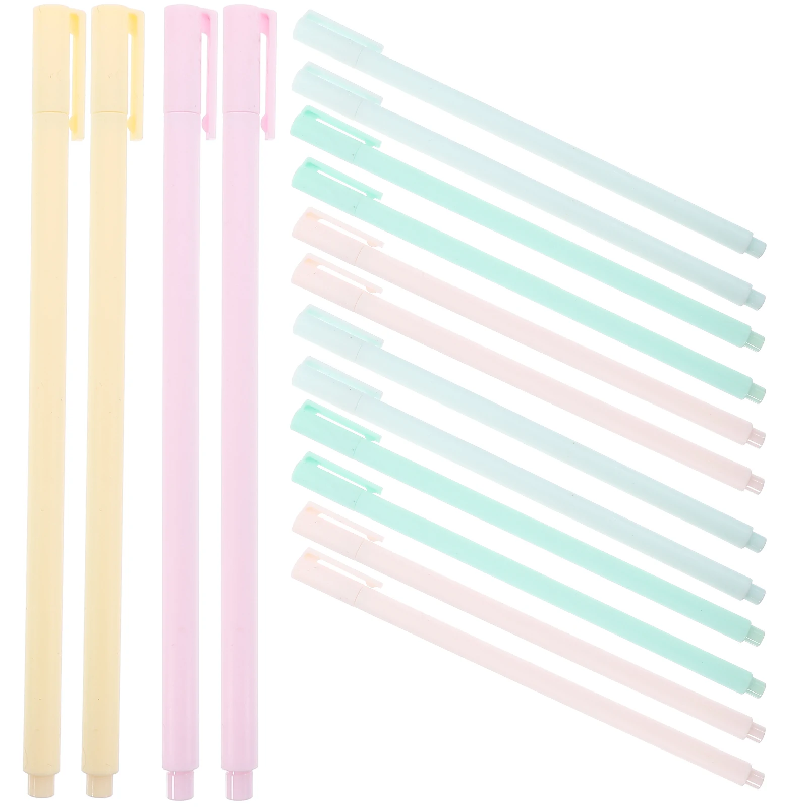 

40pcs Candy Color Gel Pens Creative Cute Office Pen for Students Smooth Writing Simple Plastic Ink Pen Teachers Secretaries Use