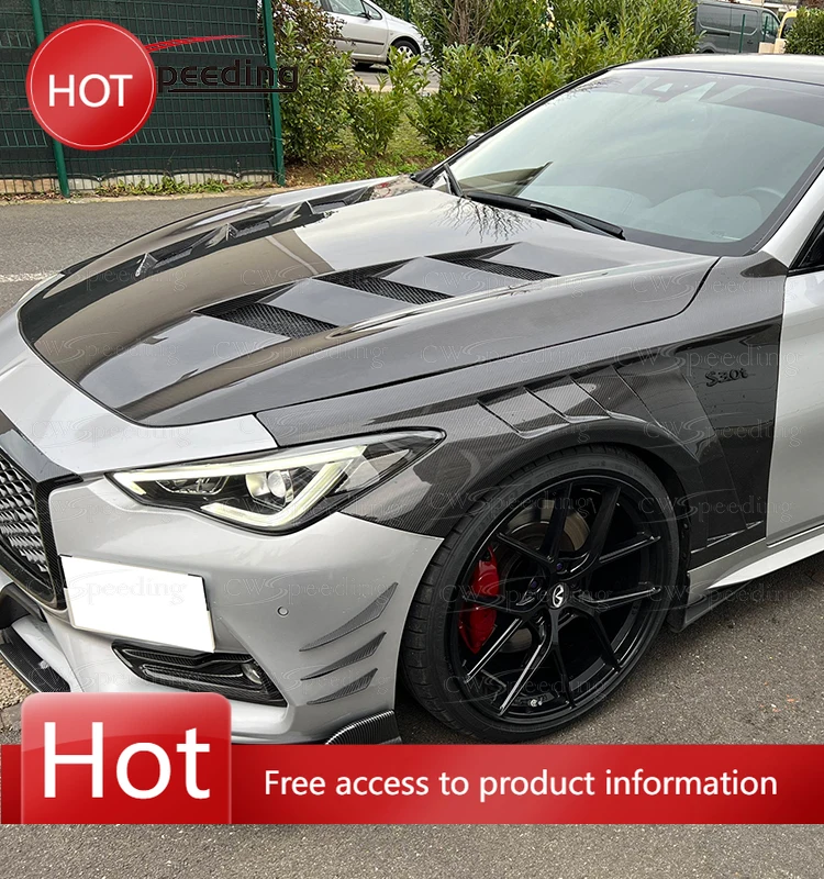 

БОНТ ДВИГАТЕЛЯ ИЗ УГЛЕВОГО ВОЛОКНА CWS-A СТИЛЬ НА ЗАКАЗ для INFINITI Q60