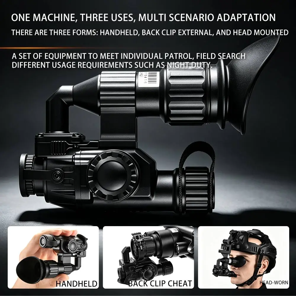 PVS-9 Thermal Night Vision Monocular, Head-Mounted IR Goggles for Detection & Outdoor Patrol
