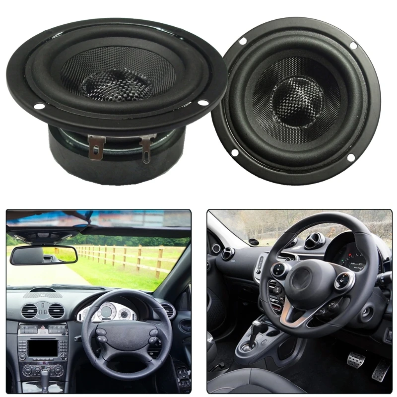 Bass Kuat 4.5 inci 4OHM 30W Speaker Hifi Subwoofer Kerucut Fiberglass Tahan Air