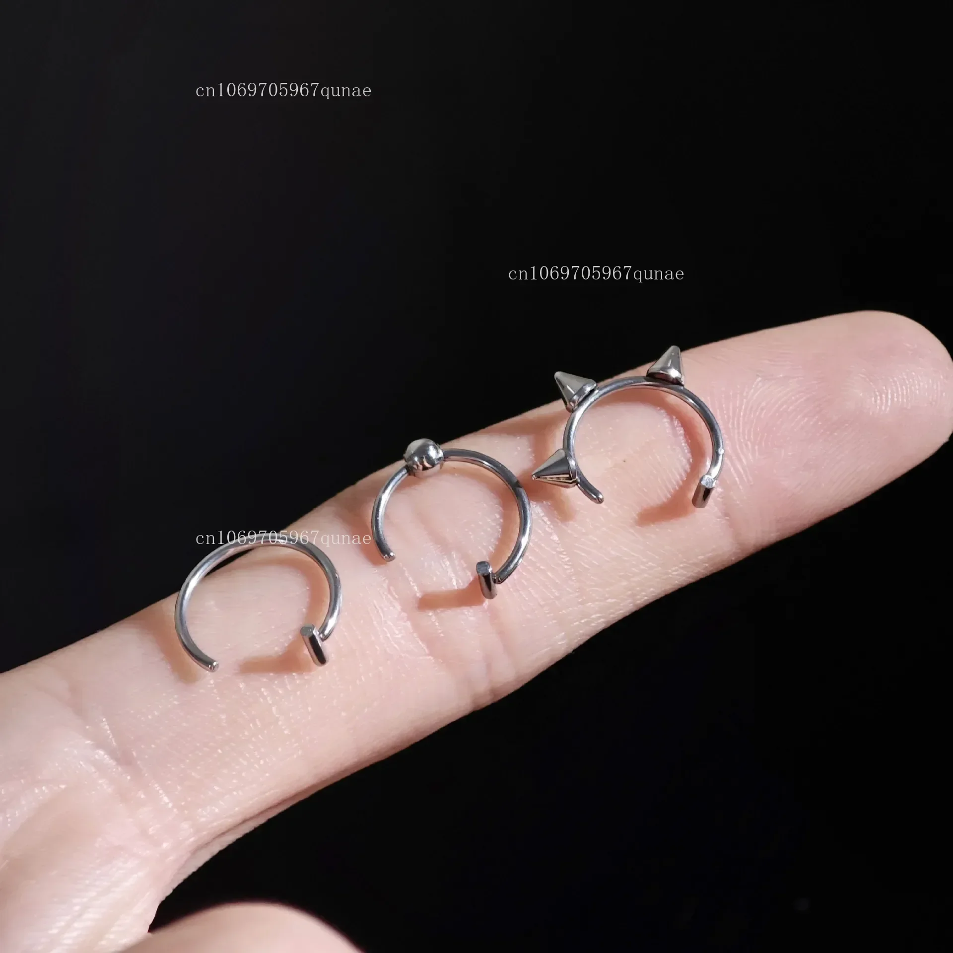 1 PC สแตนเลสสตีลแหวนจมูกปลอม Hoop Septum แหวน C คลิปแหวนต่างหูจมูกปลอมเจาะผู้หญิงเครื่องประดับไม่เจาะ