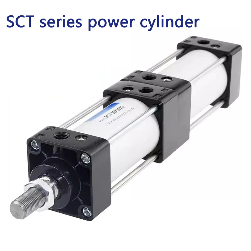 SCT Multiplier Pneumatic Cylinder SCT 50/63/80/100/125 Standard Adjustable Stroke  Multi Position High Thrust