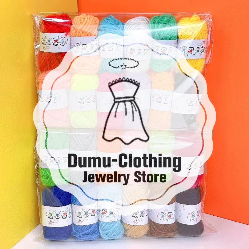 

12Pcs Warm Cotton Wool Soft Yarn for Best DIY Hand-Knitting and Crochet Experience