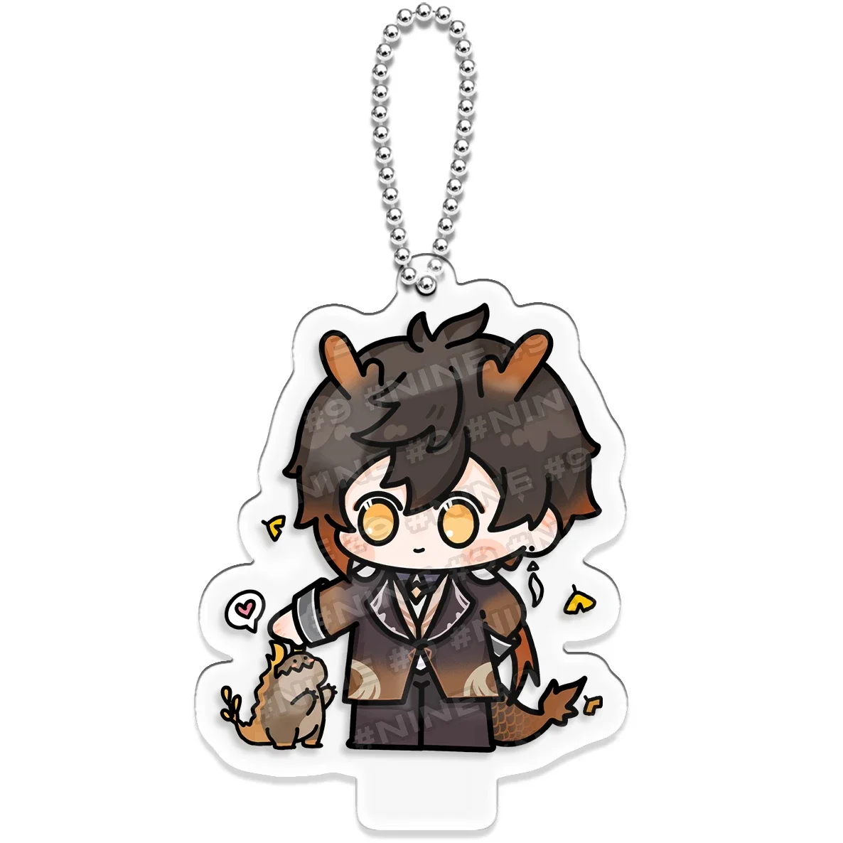 

Anime Game Genshin Impact Zhongli Cosplay Acrylic Standing sign Cute Keychain Pendant Desktop Decoration Christmas Gift