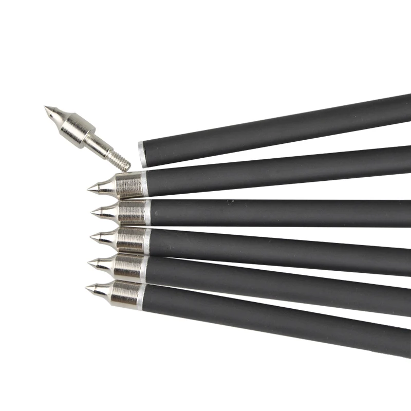 6/12/24Pcs 16 17 21 Zoll Mixed Carbon Pfeile Armbrust Bolzen Pfeil OD 8,8mm für outdoor Bogenschießen Jagd Schießen Zubehör