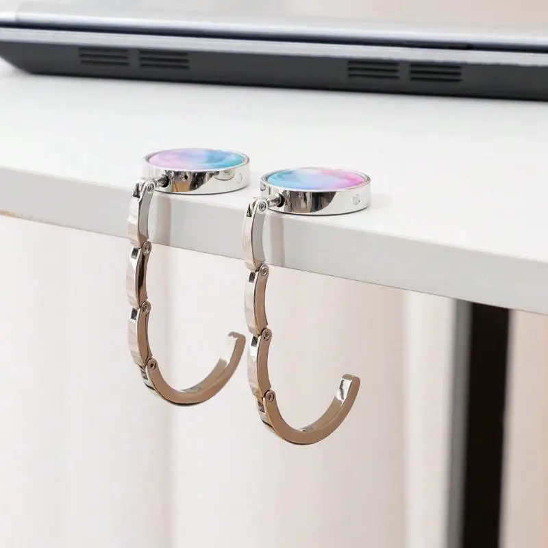 Fashion Foldable Handbag Hook Portable Purse Hook For Women Durable Creative Desk Hanging Rack Girls Gift