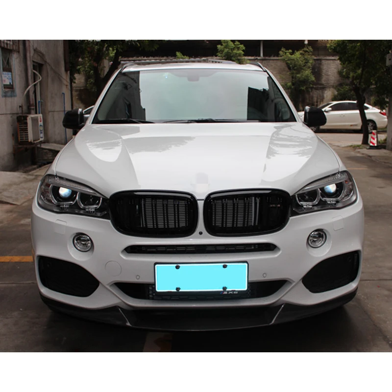 Gloss Black Grille For Bmw F15 F16 Front Bumper Grill For F15 F16 X5 X6 2015 2016 2017 2018 2 Slat Grille For Bmw F15 F16