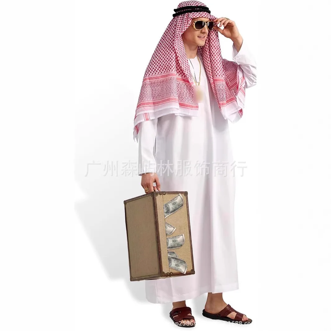 

Ближний Восток в арабском стиле, костюм, халаты для мужчин и женщин, Дубай Тайтон, ОАЭ, карнавальный костюм, сценические костюмы, новинка 2023 года