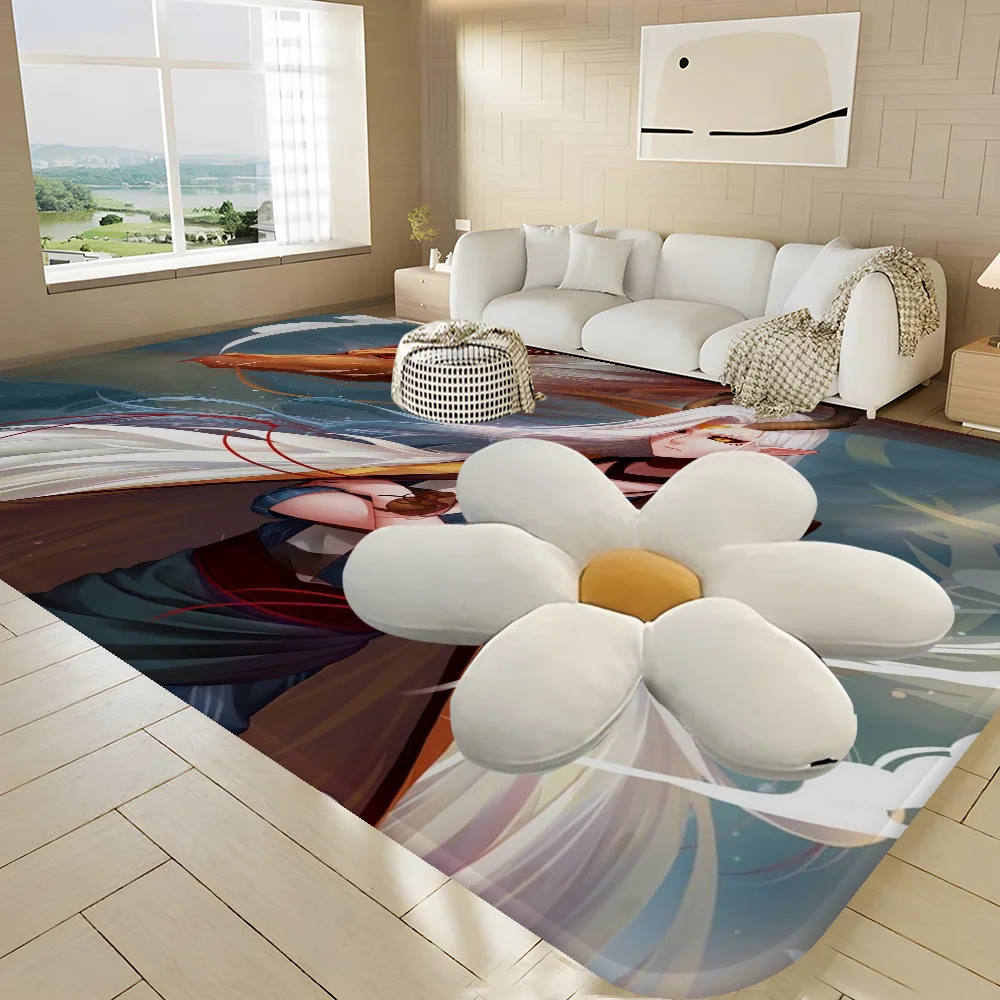 

Коврик для двери Onmyoji, дешевые противоскользящие современные коврики для гостиной, балкона с принтом, прикроватные коврики