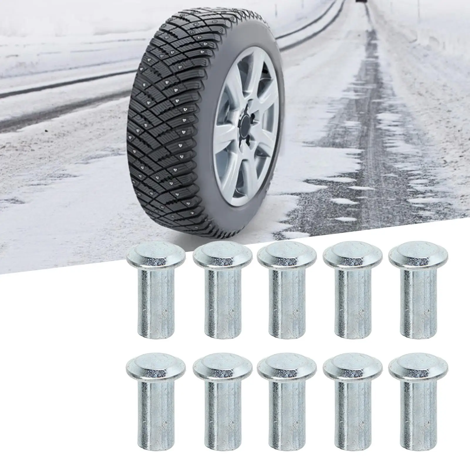 Anti-Skid Tire Studs for Shoes - Car Tire Spike Grip Enhancer