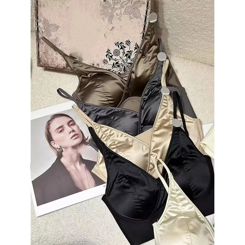 Satin Wireless Bra …