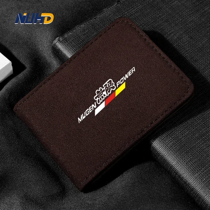 

Suede Car Driving License Bag Card Credit Holder Purse Wallet Case Cover For Honda Civic Accord ELYSION CRV XRV URV ODYSSEY JADE