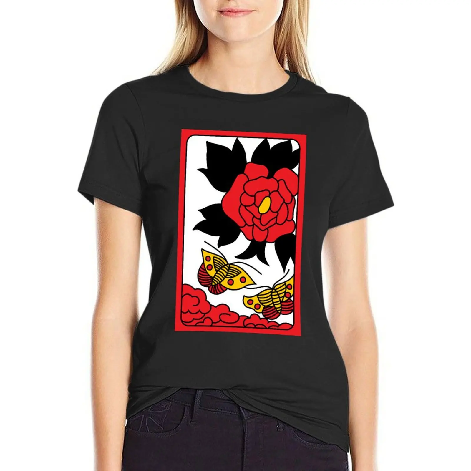 

JUNE BUTTERFLY T-Shirt animal print plain sweat t shirt Women
