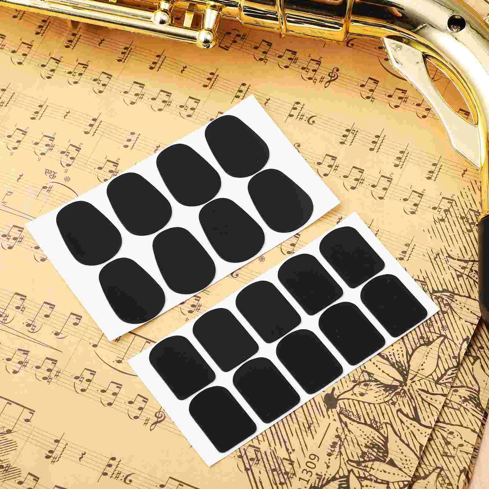 94 Pcs Mid-high Bass Clarinet Thumb Rest Cushion Sax Mouthpiece Patch Pad Square