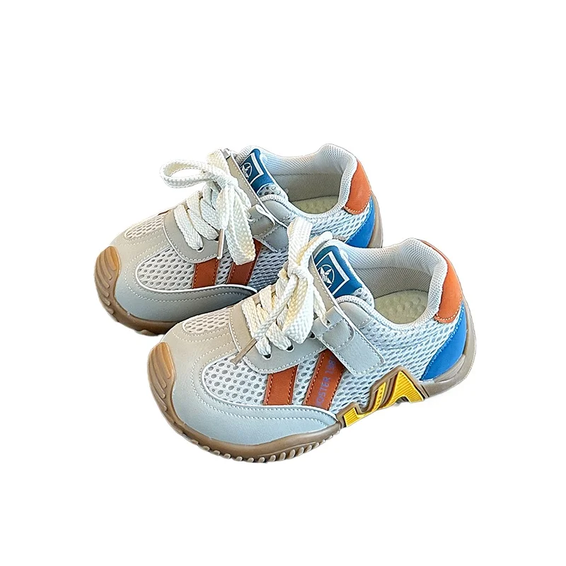 

Детские дышащие кроссовки для мальчиков и девочек, сетчатые кроссовки для бега, легкая нескользящая повседневная обувь для малышей