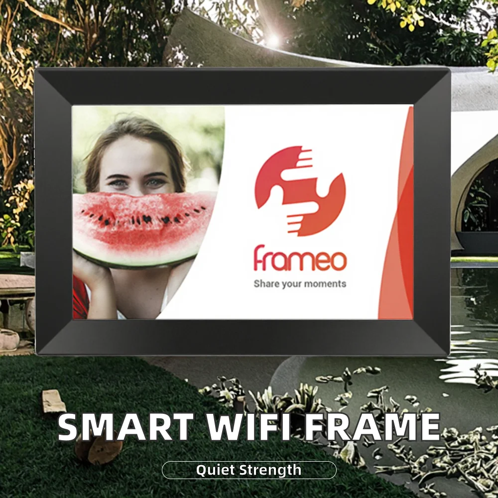 Cloud Smart WIFI Touch Screen Video & Picture Frame with Clock Auto Rotate 10 Inch IPS Digital Photo Frame