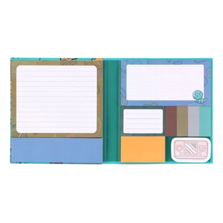 

Cute Dinosaur Sticky Notes, Cartoon Animal Sticky Notes, Self-Stick Memo Pads for School Home Office