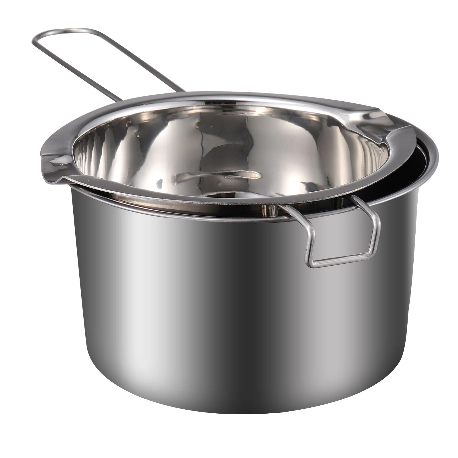 Stainless Steel Chocolate Melting Pot Double Boiler Pot for Butter Chocolate Candy Butter Cheese Making Pot 400ml