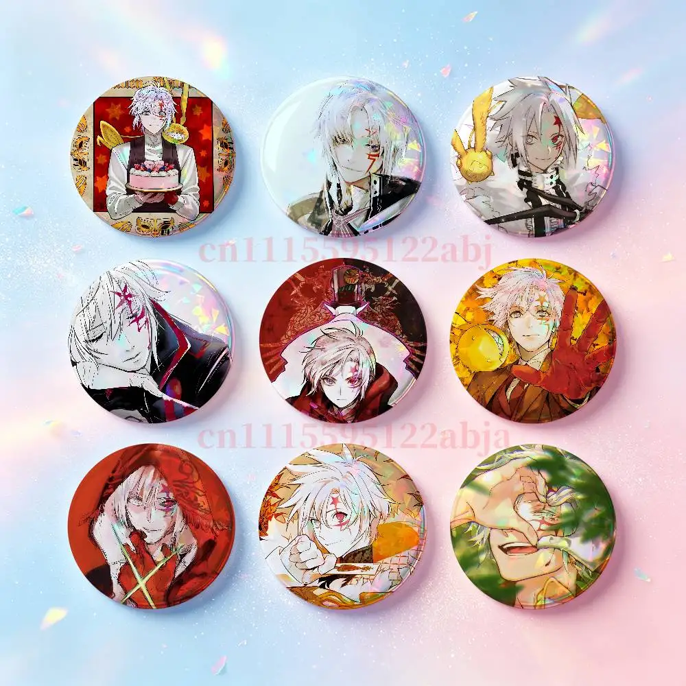 D Gray Man A-Allen Walker Custom Badges 75mm 44mm 25mm 32mm 58mm Hat Backpack Accessories Toys Collect Gifts Large