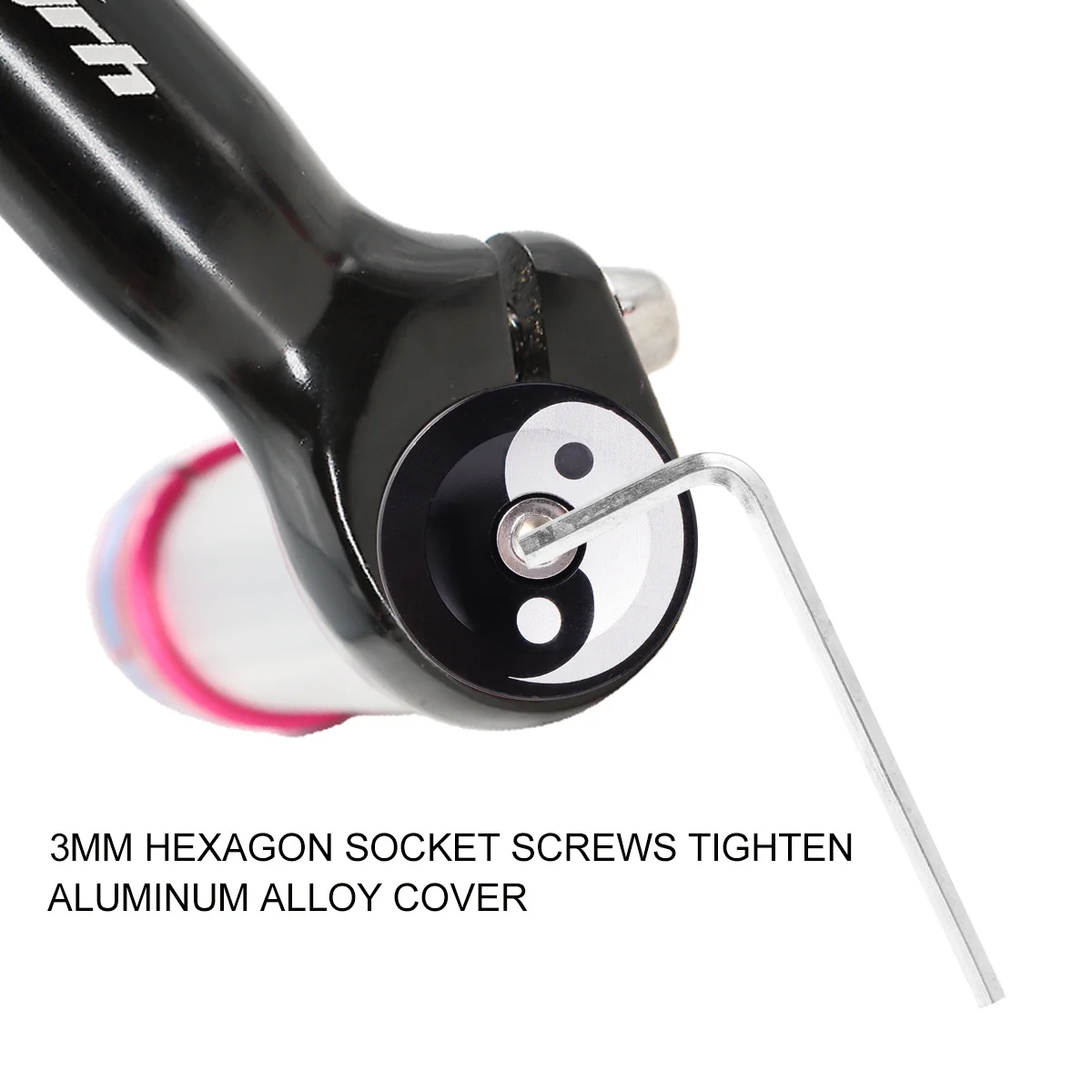 

1Pair Aluminum Alloy Handlebar Cap Professional Grade Bike End Plug Replacement Strong Hold No Slip Design with Tool for Cycling