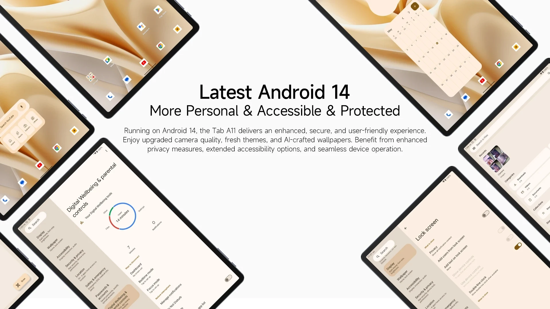 High Quality Original Ulefone Tab A11 Tablet 6GB+256GB 11 Inch 1920x1200 FHD Android 14 Unisoc T620 Octa Core Stylish Tablet