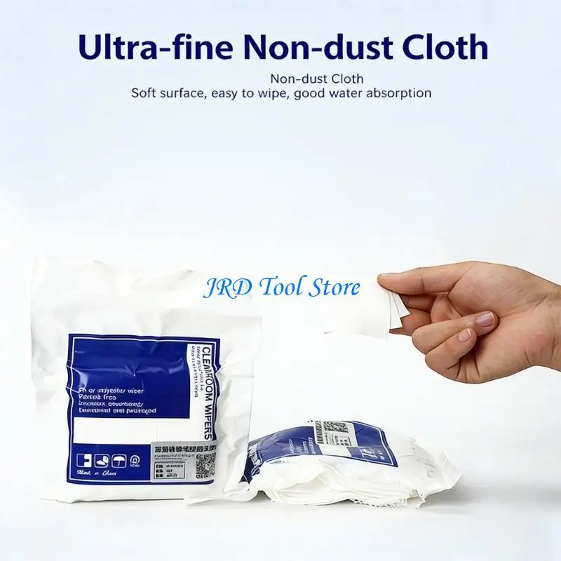 A2UD 100pc Premium Polyester Fiber Statics Dissipative Wipes Statics Release Cleaning Cloth For Computer
