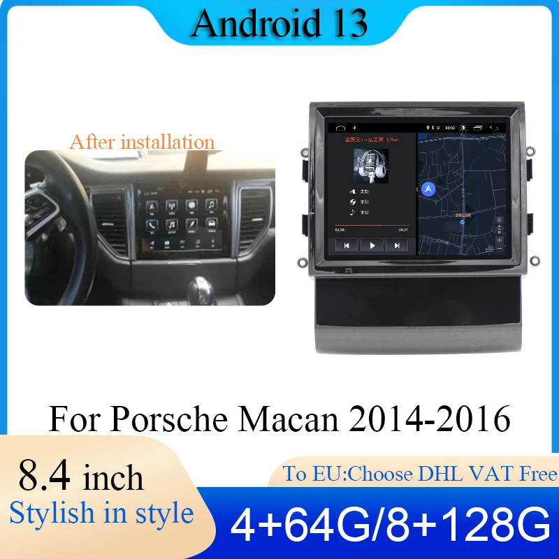 New style Android Auto For Porsche Macan 2010-2017 Car Multimedia Player Radio Navigation With IPS HD Screen DSP Carplay 4GLTE